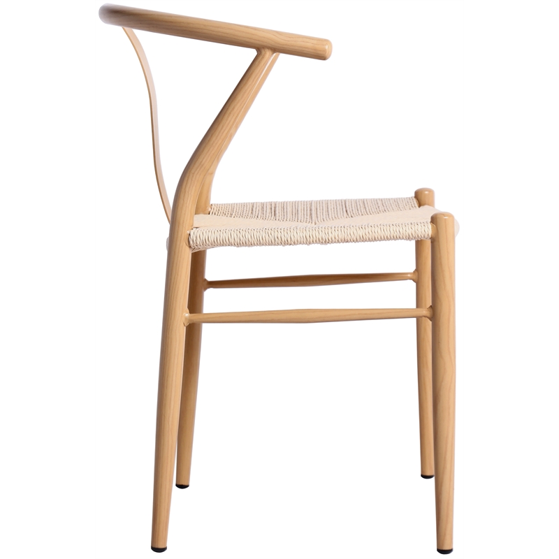 Bowery Hill Modern / Contemporary Beige Hand Woven Rope Dining Chair
