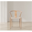 Bowery Hill Modern / Contemporary Beige Hand Woven Rope Dining Chair