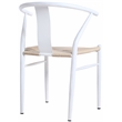Bowery Hill Contemporary Textured Beige Hand Woven Rope Dining Chair