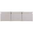 Bowery Hill Contemporary Upholstered Beige Durable Linen Textured Modular Sofa