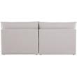 Bowery Hill Contemporary Upholstered Beige Durable Linen Textured Modular Sofa