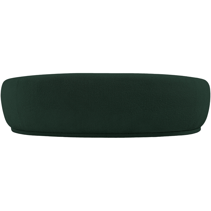 Bowery Hill Contemporary Rich Green Boucle Durable Fabric Sofa