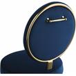Bowery Hill Modern / Contemporary Navy Durable Velvet Dining Chair