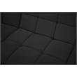 Bowery Hill Contemporary Biscuit Tufted Soft Black Velvet Modular Sofa