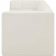 Bowery Hill Contemporary Biscuit Tufted Soft Cream Velvet Modular Sofa