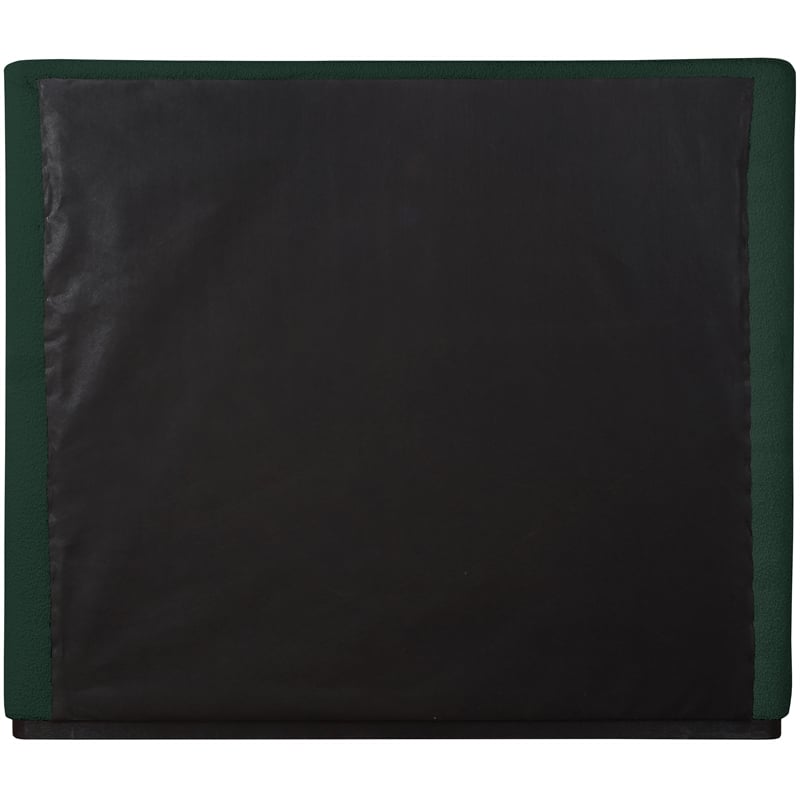 Bowery Hill Contemporary Rich Green Durable Boucle Fabric Full Bed