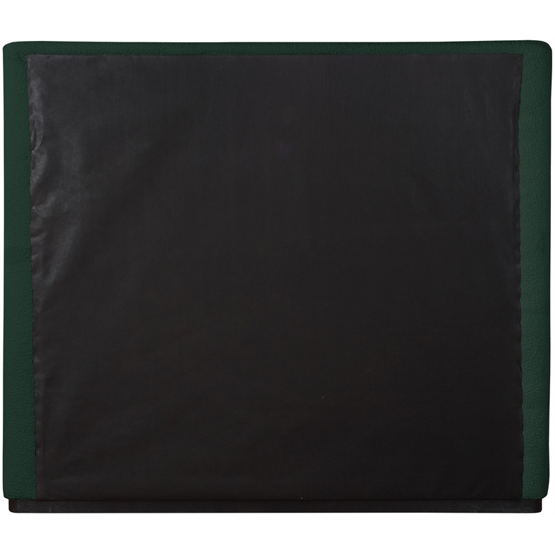 Bowery Hill Contemporary Rich Green Durable Fabric Queen Bed