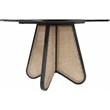 Bowery Hill Modern / Contemporary Solid Wood Black Dining Table