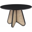 Bowery Hill Modern / Contemporary Solid Wood Black Dining Table