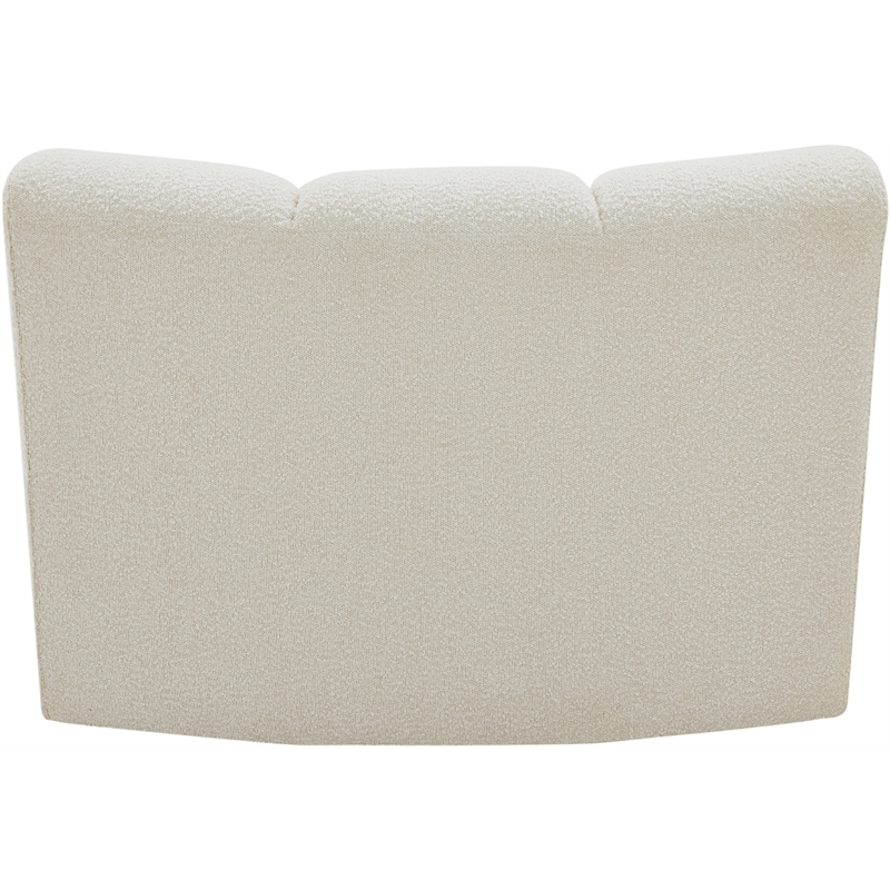 Bowery Hill Contemporary Rich Cream Boucle Fabric Modular Chair