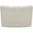 Bowery Hill Contemporary Rich Cream Boucle Fabric Modular Chair