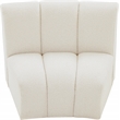 Bowery Hill Contemporary Rich Cream Boucle Fabric Modular Chair