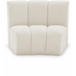 Bowery Hill Contemporary Rich Cream Boucle Fabric Modular Chair