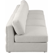 Bowery Hill Upholstered Beige Durable Linen Textured Fabric Modular Sofa
