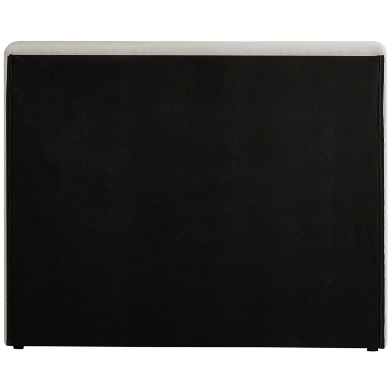 Bowery Hill Contemporary Beige Linen Textured Fabric Twin Bed