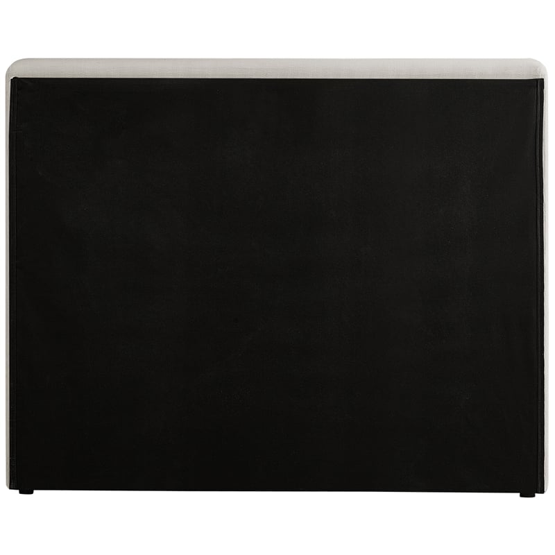 Bowery Hill Contemporary Beige Linen Textured Fabric Twin Bed