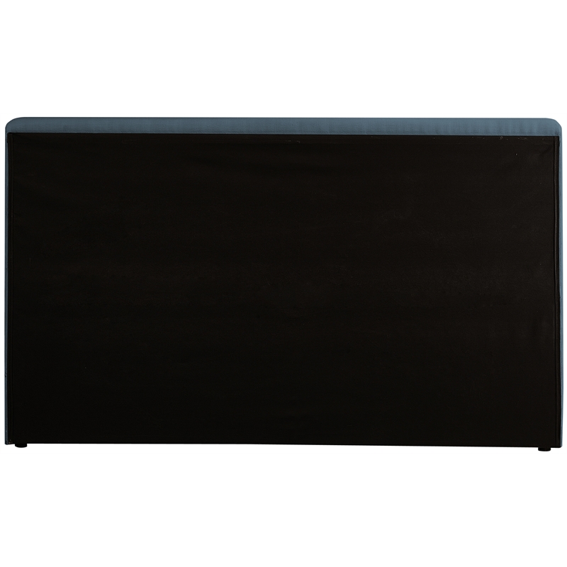 Bowery Hill Contemporary Navy Linen Textured Fabric Full Bed