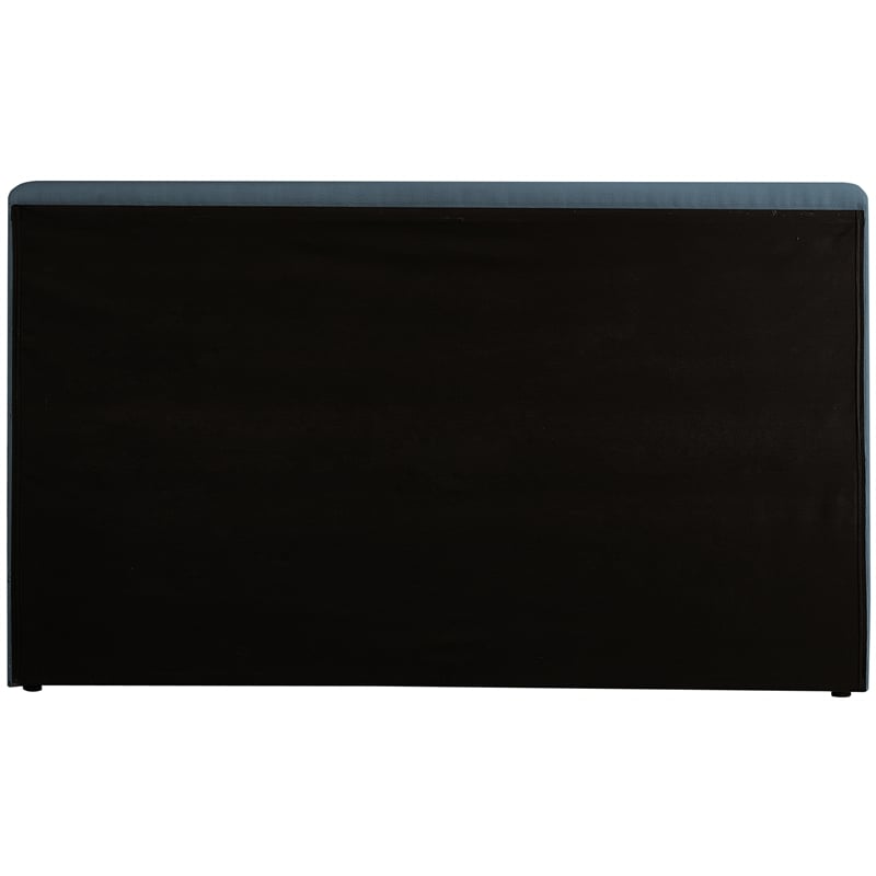 Bowery Hill Contemporary Navy Linen Textured Fabric King Bed