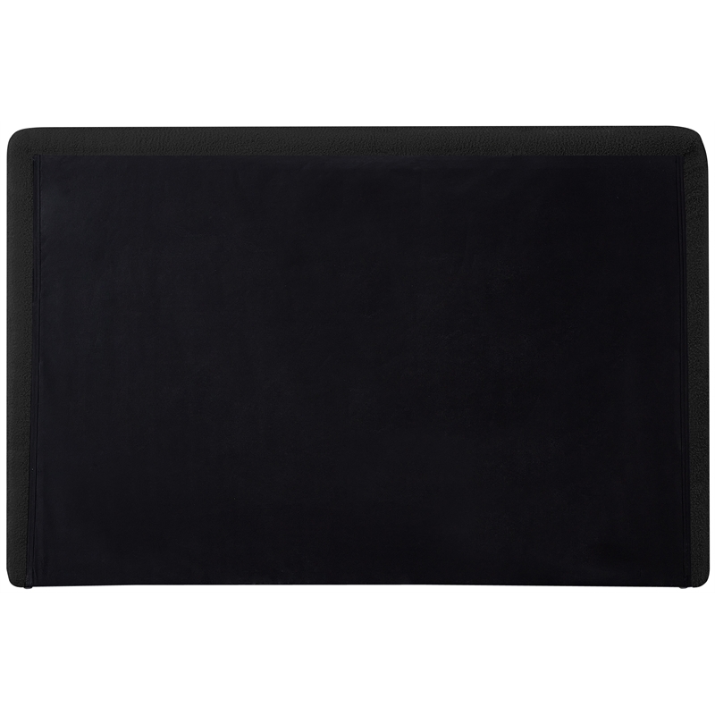 Bowery Hill Contemporary Soft Plush Black Teddy Fabric Twin Bed