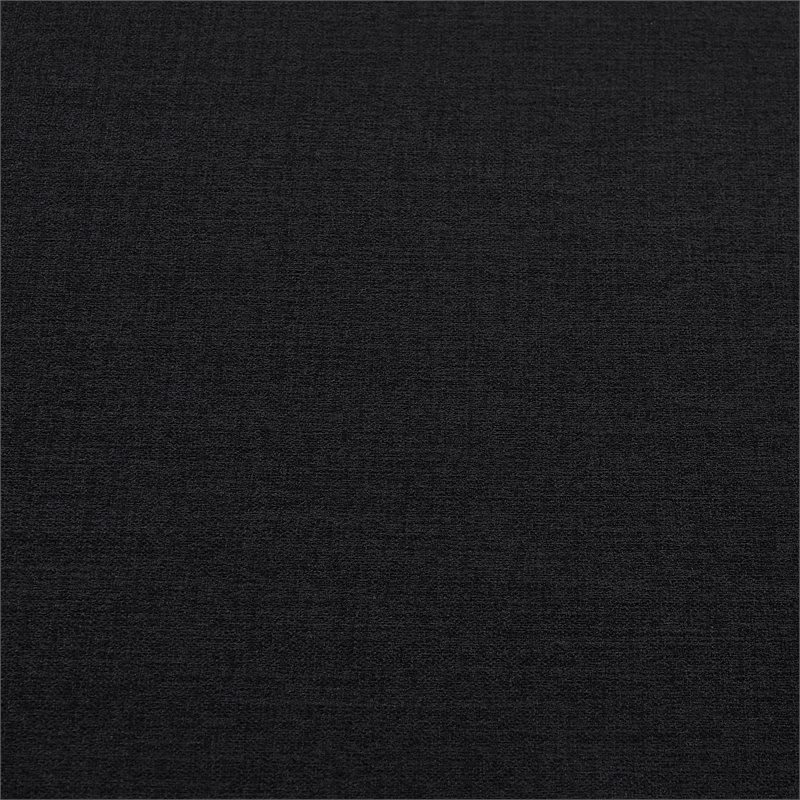 Bowery Hill Contemporary Soft Black Linen Textured Fabric Sofa