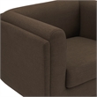 Bowery Hill Contemporary Soft Brown Linen Textured Fabric Chair