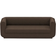 Bowery Hill Contemporary Soft Brown Linen Textured Fabric Sofa