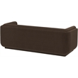 Bowery Hill Contemporary Soft Brown Linen Textured Fabric Sofa