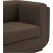 Bowery Hill Contemporary Soft Brown Linen Textured Fabric Sofa