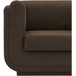 Bowery Hill Contemporary Soft Brown Linen Textured Fabric Sofa