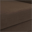 Bowery Hill Contemporary Soft Brown Linen Textured Fabric Sofa