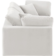 Bowery Hill Contemporary Soft Cream Velvet 2-Piece Modular Sofa