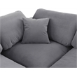Bowery Hill Contemporary Soft Grey Velvet 2-Piece Modular Sofa