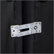 Bowery Hill Upholstered Black Linen Textured Fabric 2-Piece Modular Sofa