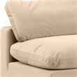 Bowery Hill Contemporary Soft Beige Velvet 2-Piece Modular Sofa