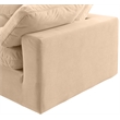 Bowery Hill Contemporary Soft Beige Velvet 2-Piece Modular Sofa