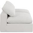 Bowery Hill Upholstered Cream Linen Textured Fabric 2-Piece Modular Sofa