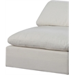 Bowery Hill Upholstered Cream Linen Textured Fabric 2-Piece Modular Sofa