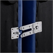 Bowery Hill Contemporary Soft Navy Durable Velvet Armless Chair
