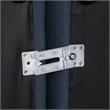 Bowery Hill Contemporary Upholstered Navy Linen Textured Fabric Armless Chair