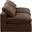 Bowery Hill Contemporary Soft Brown Velvet 2-Piece Modular Sofa