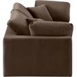 Bowery Hill Contemporary Soft Brown Velvet 2-Piece Modular Sofa