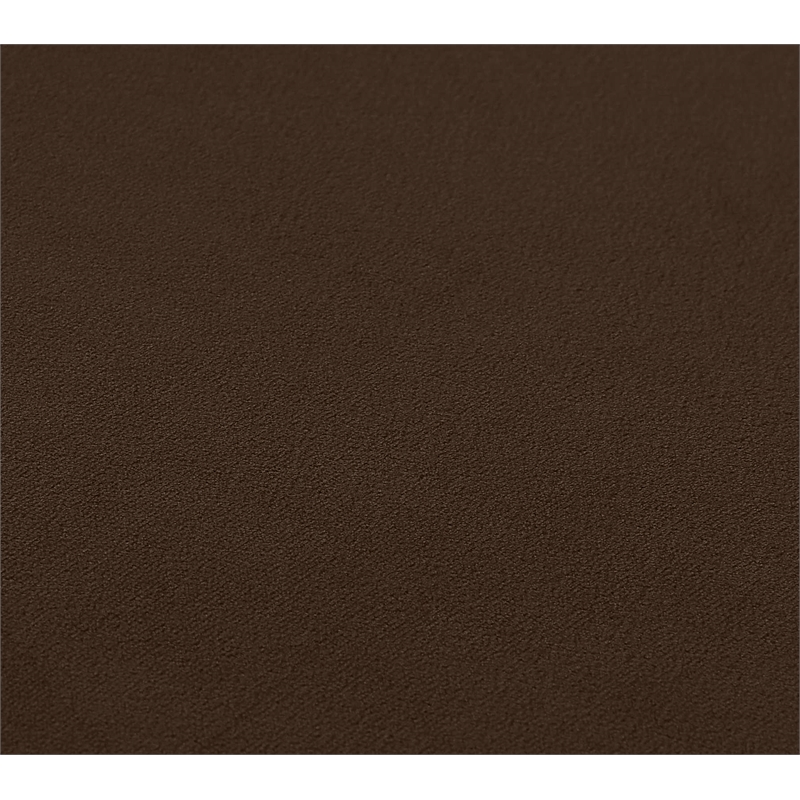 Bowery Hill Contemporary Solid Wood Frame Rich Brown Velvet Sofa