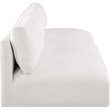Bowery Hill Contemporary Soft Plush Cream Fabric Modular Sofa