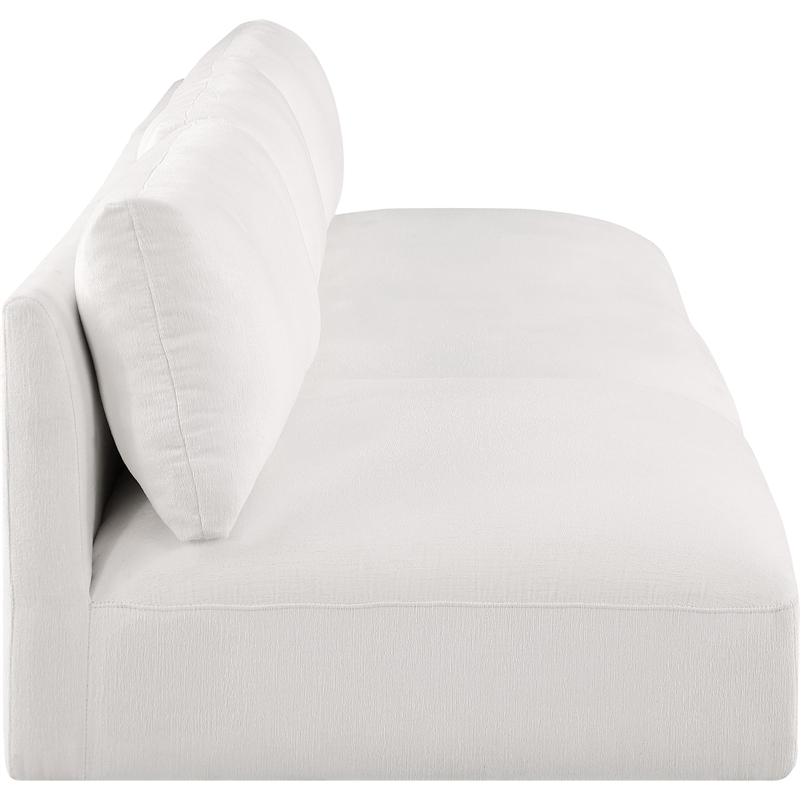 Bowery Hill Contemporary Soft Plush Cream Fabric Modular Sofa