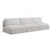 Cream/3 Piece: 3 Armless