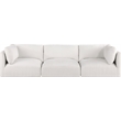 Bowery Hill Contemporary Soft Plush Cream Fabric Modular Sofa