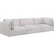 Bowery Hill Contemporary Soft Plush Cream Fabric Modular Sofa