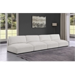 Bowery Hill Contemporary Soft Plush Cream Fabric Modular Sofa
