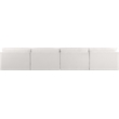 Bowery Hill Contemporary Soft Plush Cream Fabric Modular Sofa