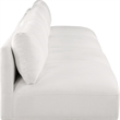 Bowery Hill Contemporary Soft Plush Cream Fabric Modular Sofa
